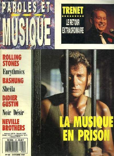 Fichier:1989-10 - Paroles Et Musique n°22 - Couverture.jpg