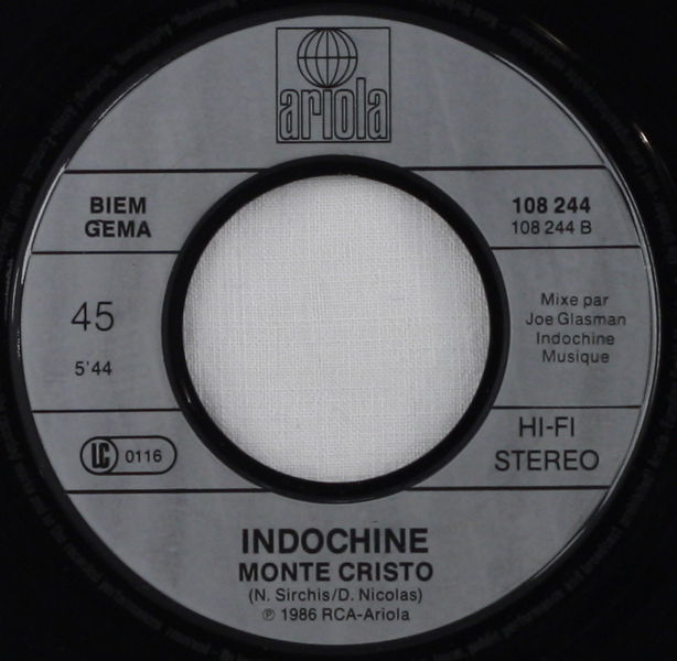 Fichier:Face B 45 Tes yeux noirs Allemagne.jpg