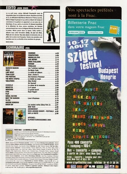 Fichier:2005-07 - Rock Mag n°55 - Sommaire.jpg