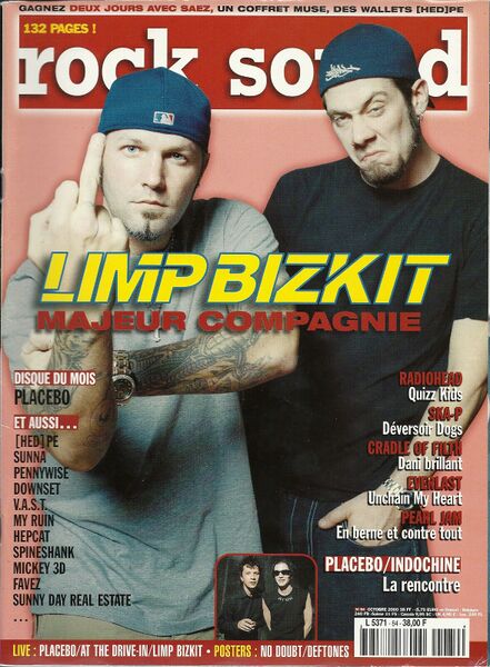 Fichier:2000-10 - Rock Sound n°84 - Couverture.jpg