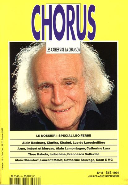 Fichier:1994-07au09 - Chorus n°8 - Couverture.jpg