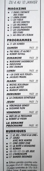 Fichier:1991-12-30 - Télé Star n°796 - Sommaire.jpg
