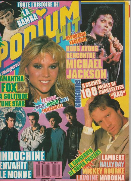 Fichier:1987-11 - Podium Hit n°189 - Couverture.jpg