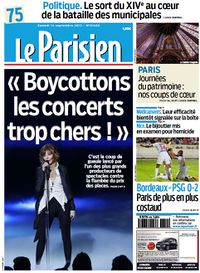 2013-09-14 - Le Parisien - Couverture.jpg